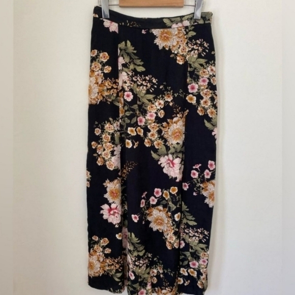 Anthropologie Maeve Black Floral Skirt - Picture 9 of 9